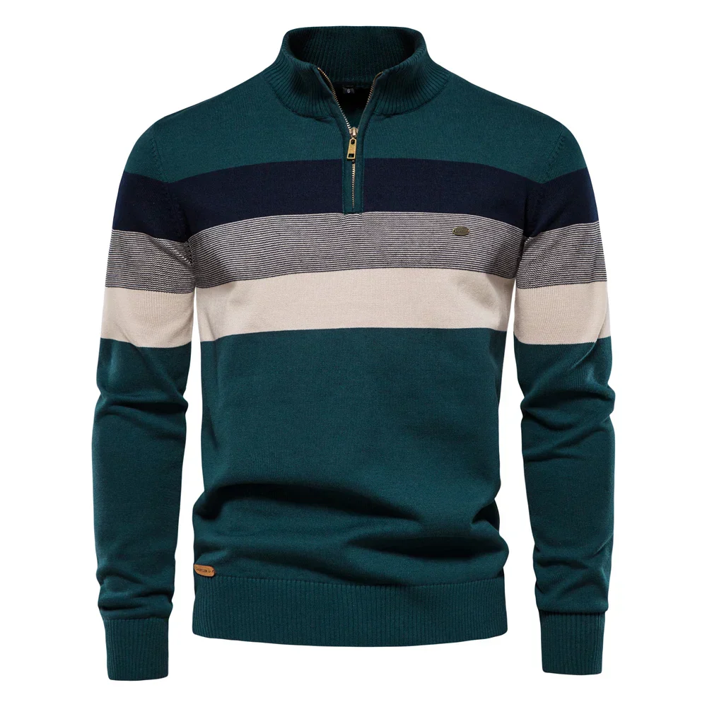 Cooper® | Warm patchwork zip-up sweater - Image 7