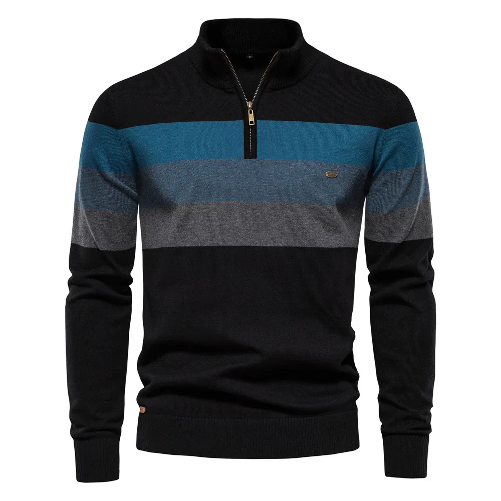 Cooper® | Warm patchwork zip-up sweater - Image 8