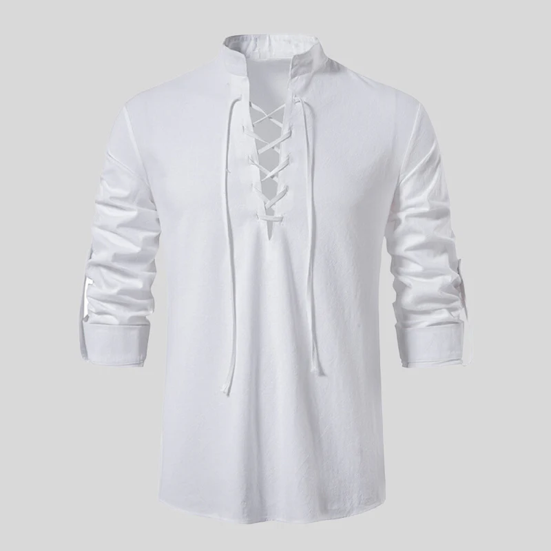 Corbin® | Soft Long-Sleeved Polo Shirt In Plain Colors - Image 9