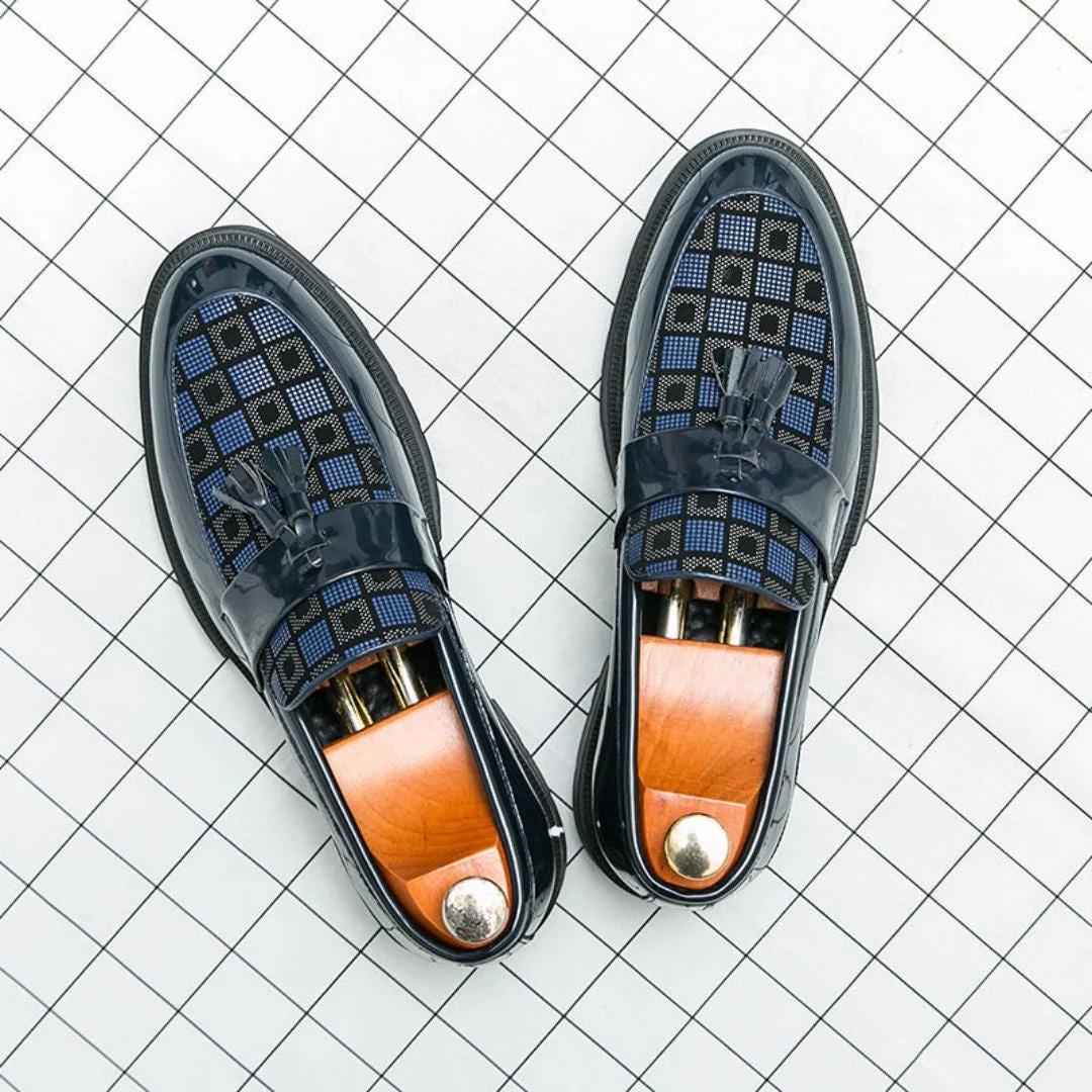 Corbin | Maximilian Luxe Checkered Loafers - Image 2