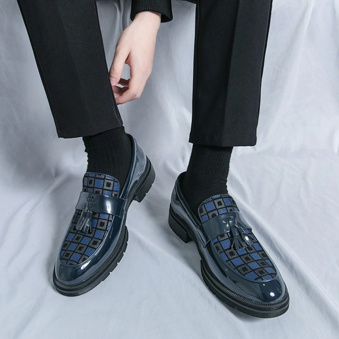 Corbin | Maximilian Luxe Checkered Loafers - Image 4