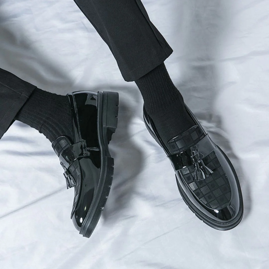 Corbin | Maximilian Luxe Checkered Loafers - Image 7
