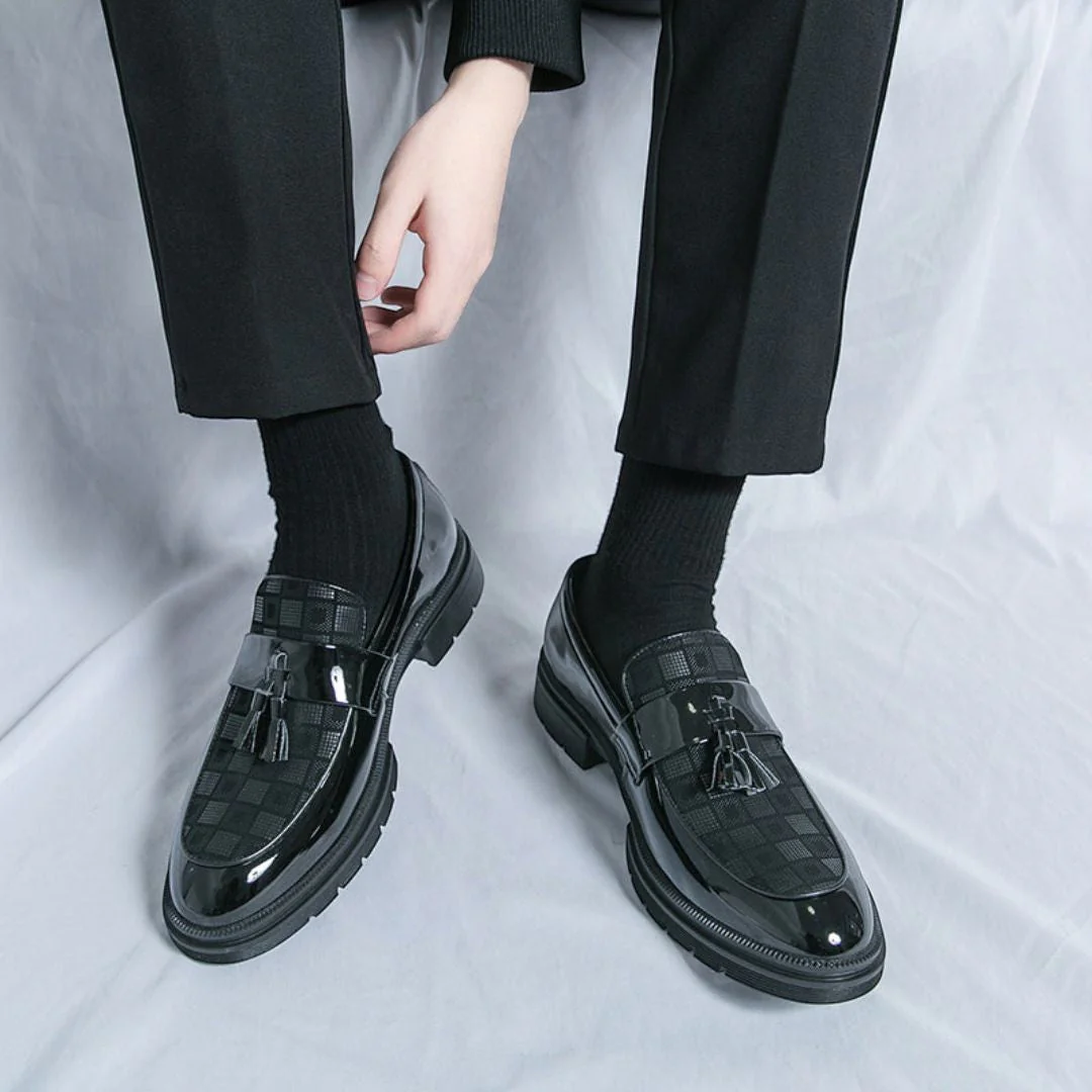 Corbin | Maximilian Luxe Checkered Loafers - Image 8