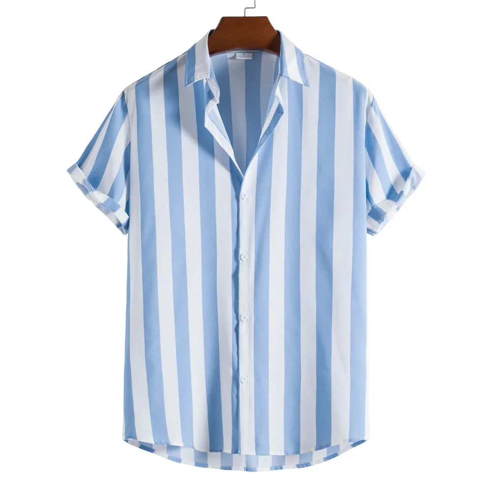 Corbin | Striped Short Sleeved Summer Shirt - Image 2
