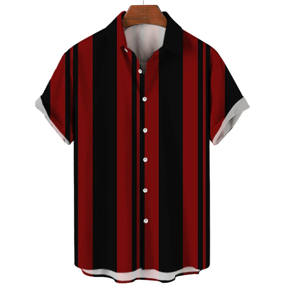 Corbin | Striped Short Sleeved Summer Shirt - Image 20