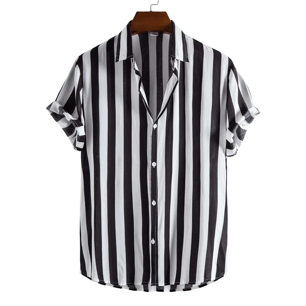 Corbin | Striped Short Sleeved Summer Shirt - Image 3