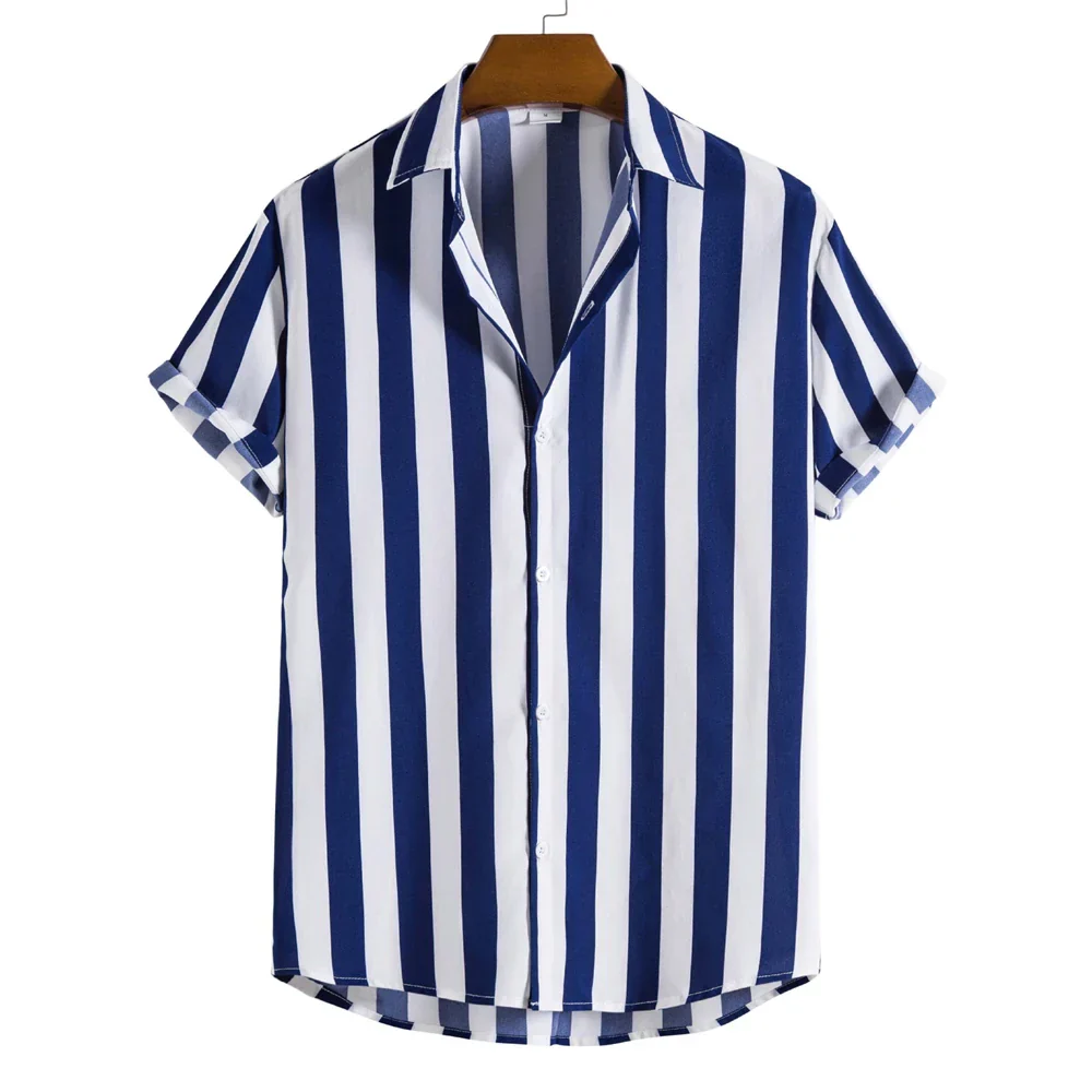 Corbin | Striped Short Sleeved Summer Shirt - Image 5