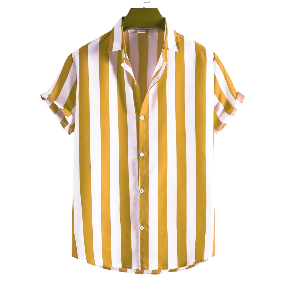 Corbin | Striped Short Sleeved Summer Shirt - Image 6