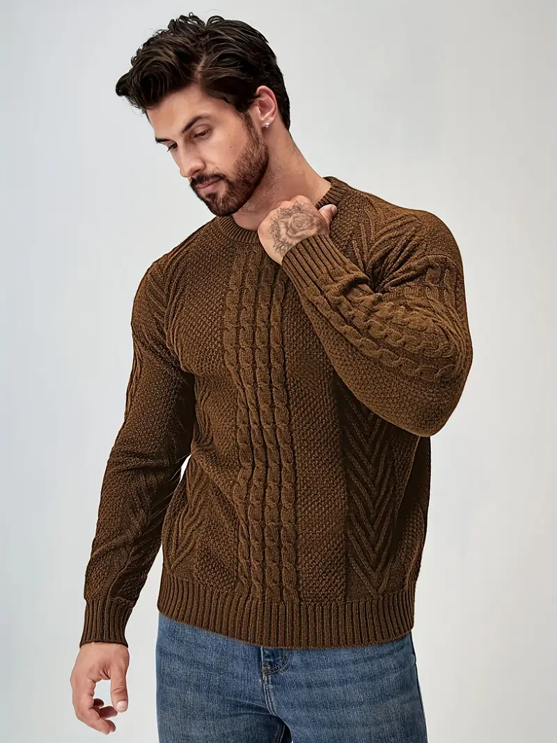 Cornelio® | Rib Knit Sweater For Men - Image 3