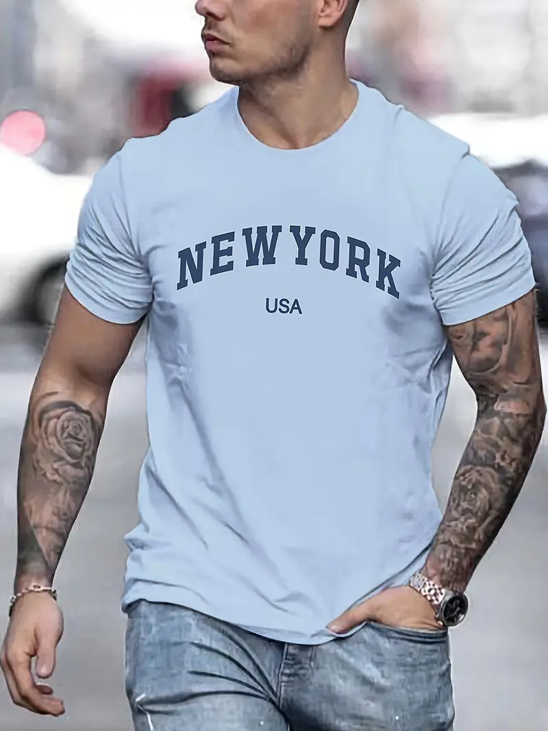 Craig® | T-Shirt With New York Print For Men - Image 3