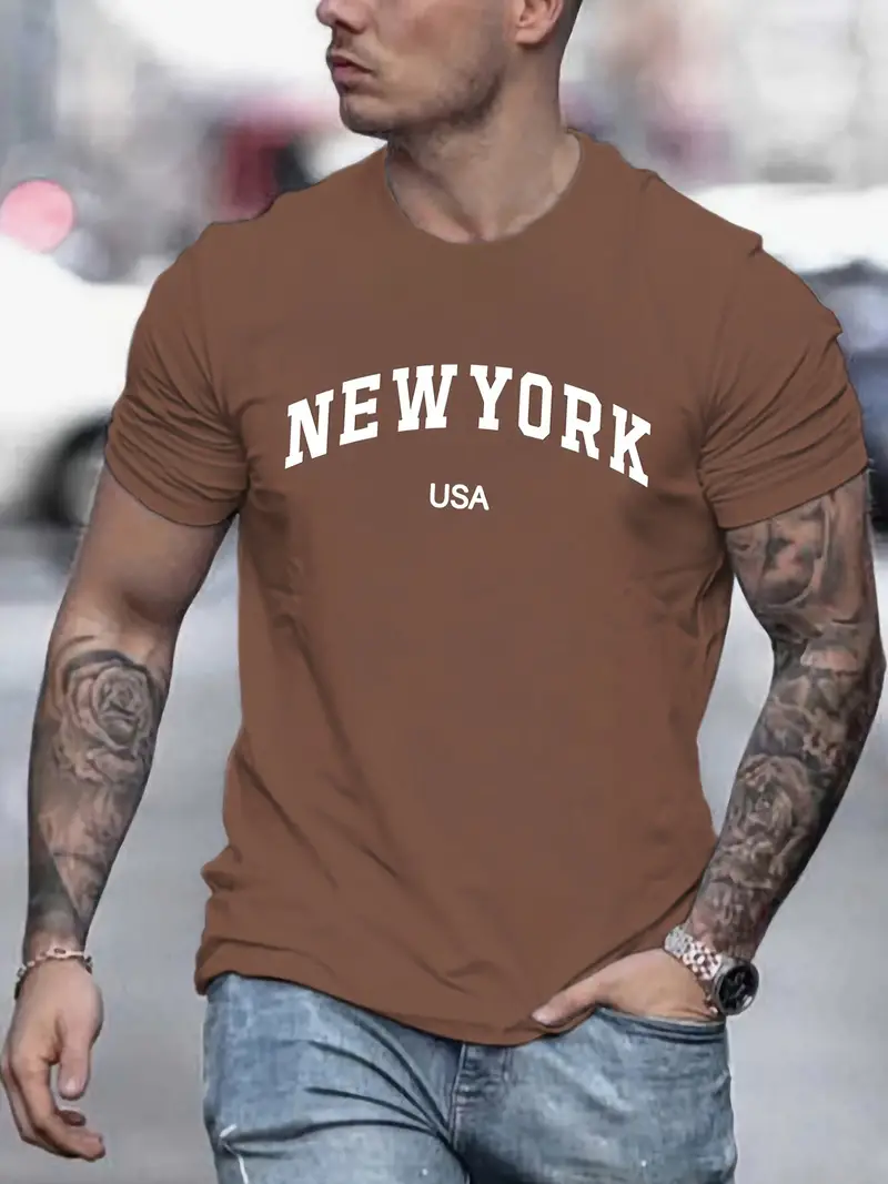 Craig® | T-Shirt With New York Print For Men - Image 5