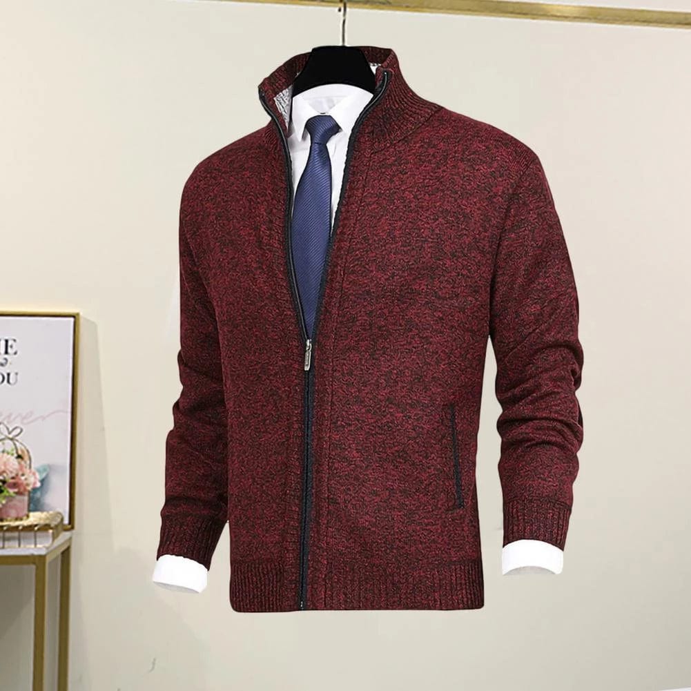 Creta | Classic full-zip cardigan for men - Image 2
