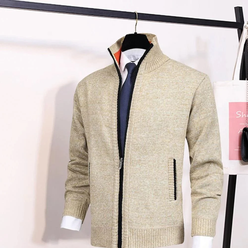 Creta | Classic full-zip cardigan for men - Image 3