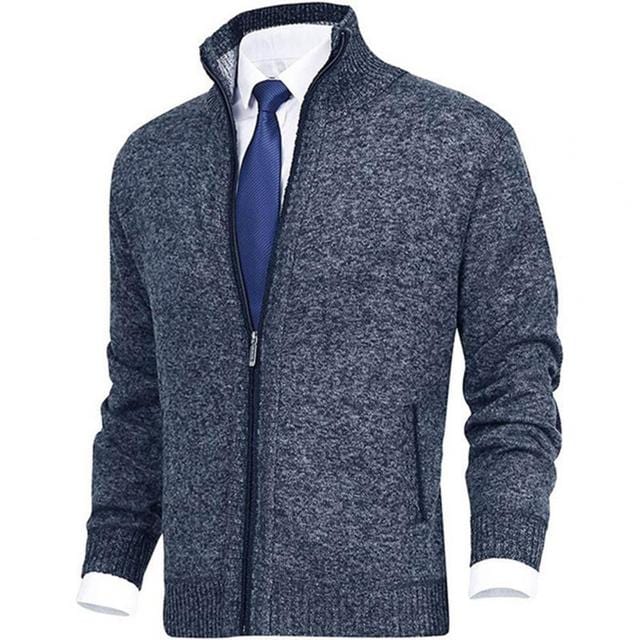 Creta | Classic full-zip cardigan for men - Image 5