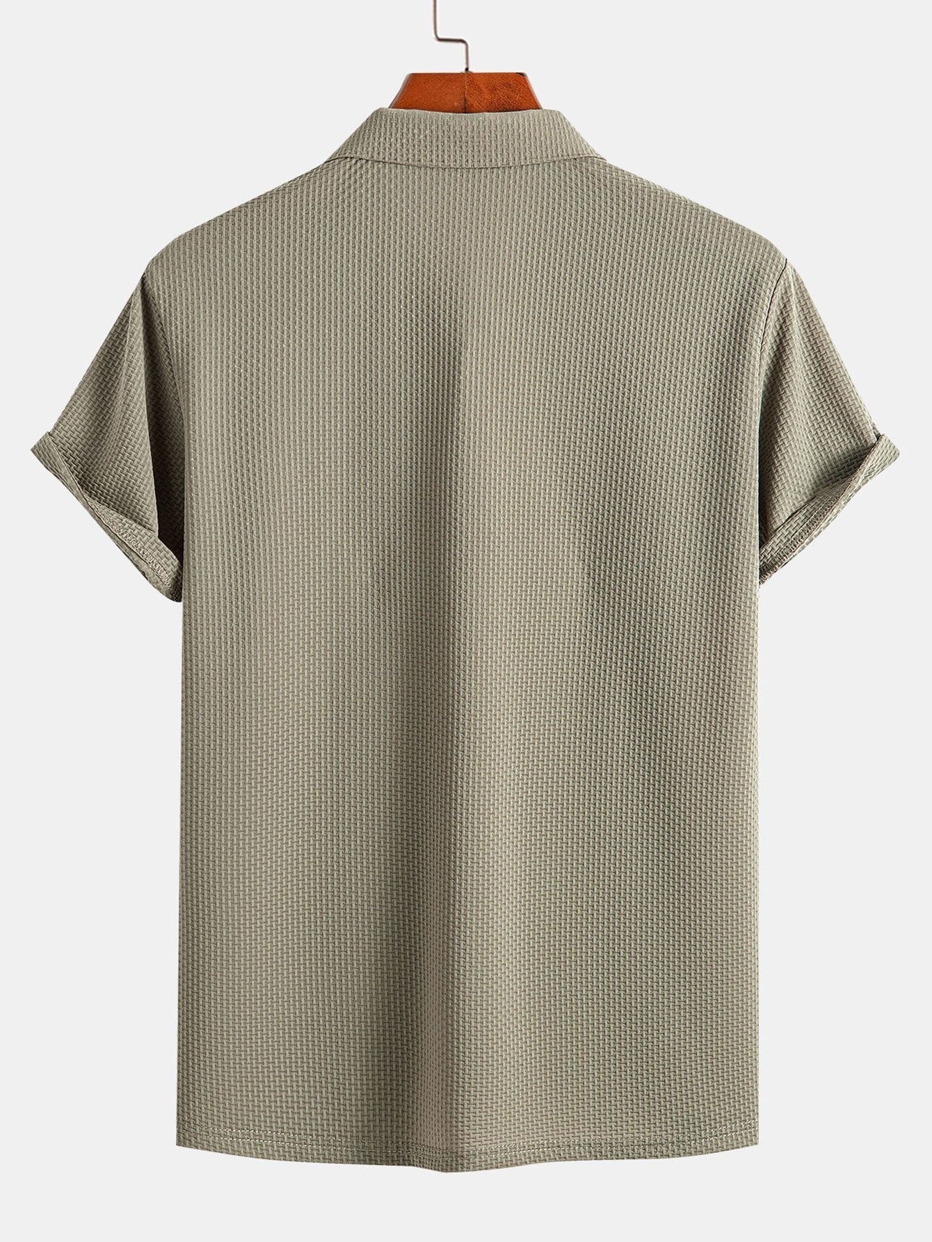 Crisanto® | Short Sleeve Textured Polo - Image 8