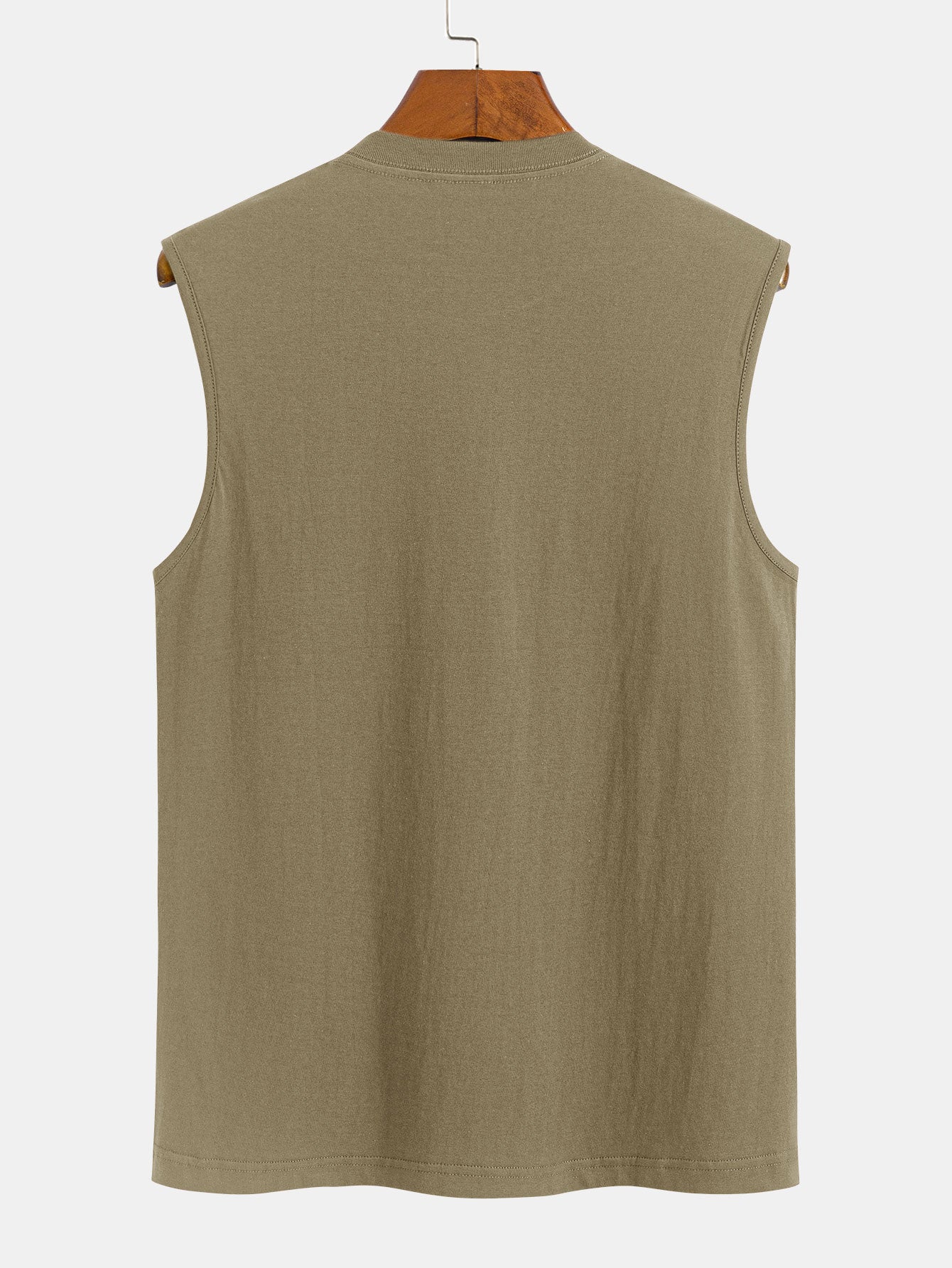 Crisanto® | Solid Color Cotton Tank Top - Image 10