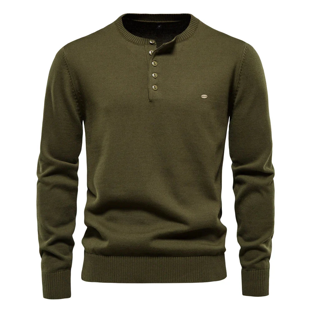 Crisóstomo® | Men'S Casual Henley Sweater - Image 6