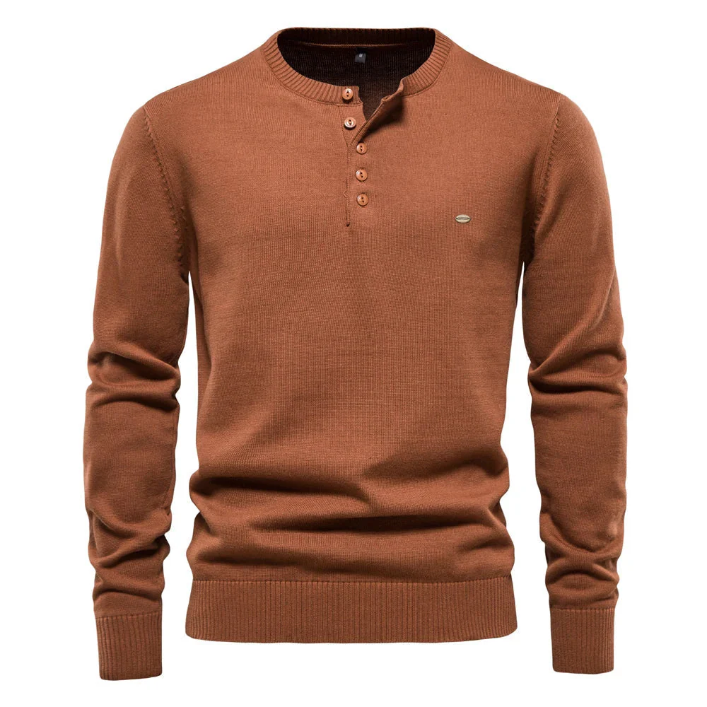 Crisóstomo® | Men'S Casual Henley Sweater - Image 9