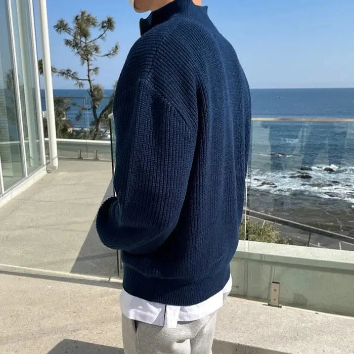Crispin® | Classic Warm Sweater With Zipper - Image 3