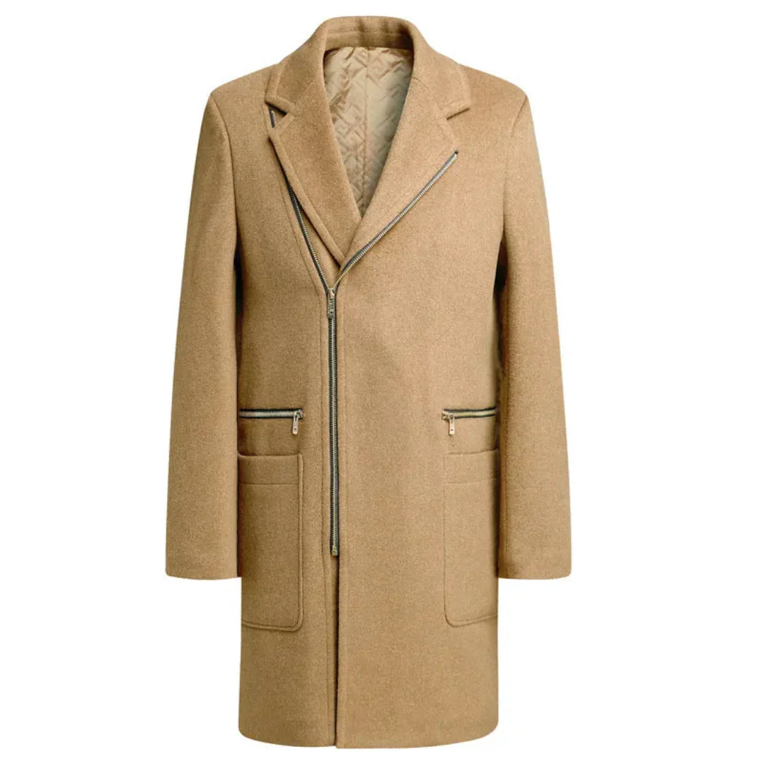 Crispín | Asher Asymmetrical Wool Overcoat - Image 5