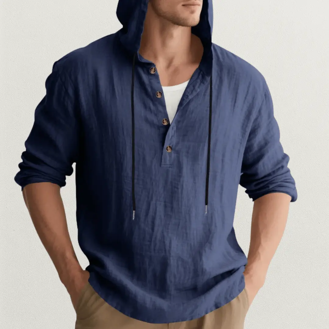Crispín | Marcus Linen Hoodie Shirt - Image 10