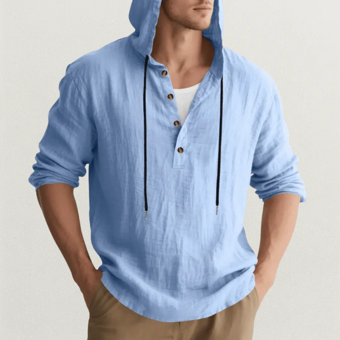 Crispín | Marcus Linen Hoodie Shirt - Image 3