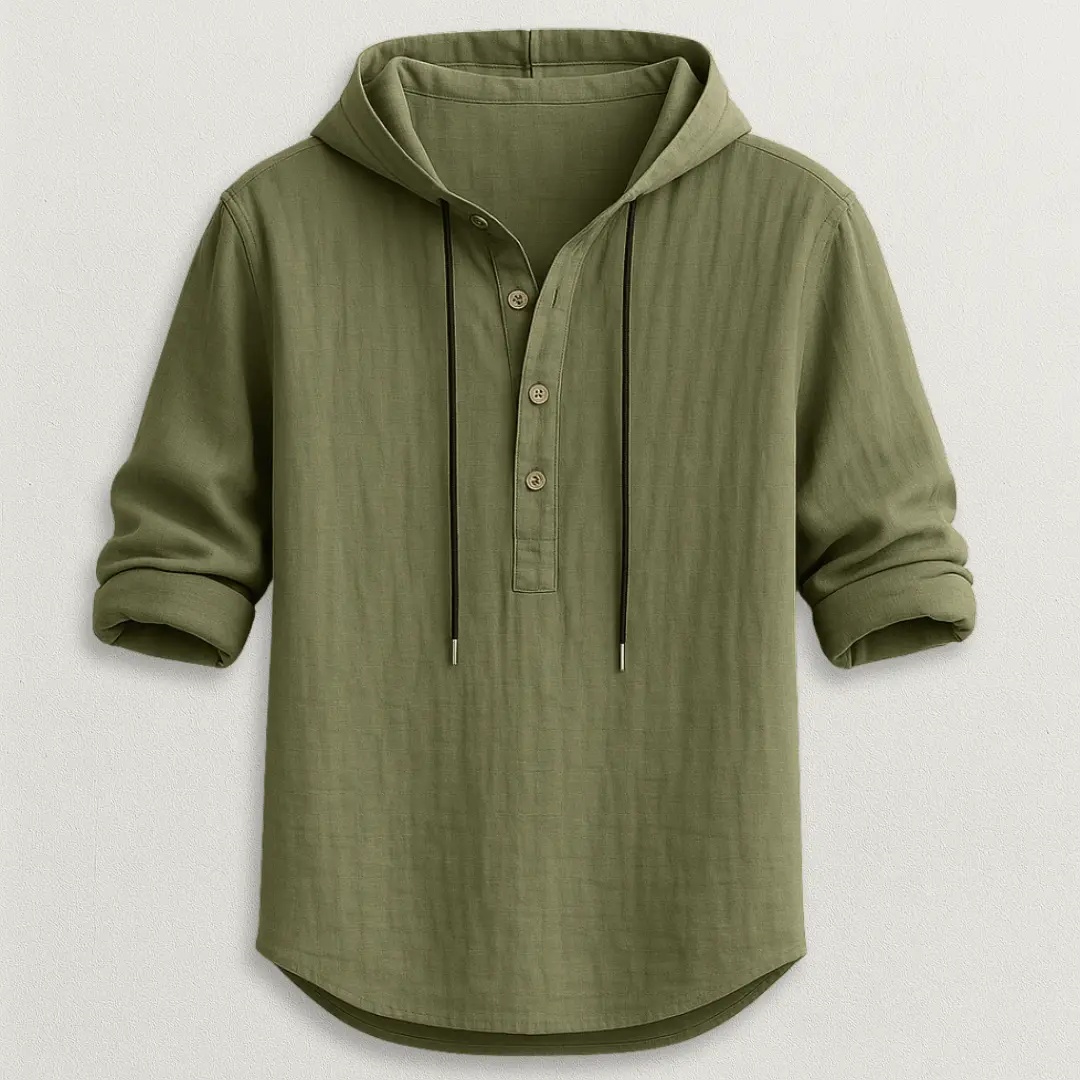 Crispín | Marcus Linen Hoodie Shirt - Image 5