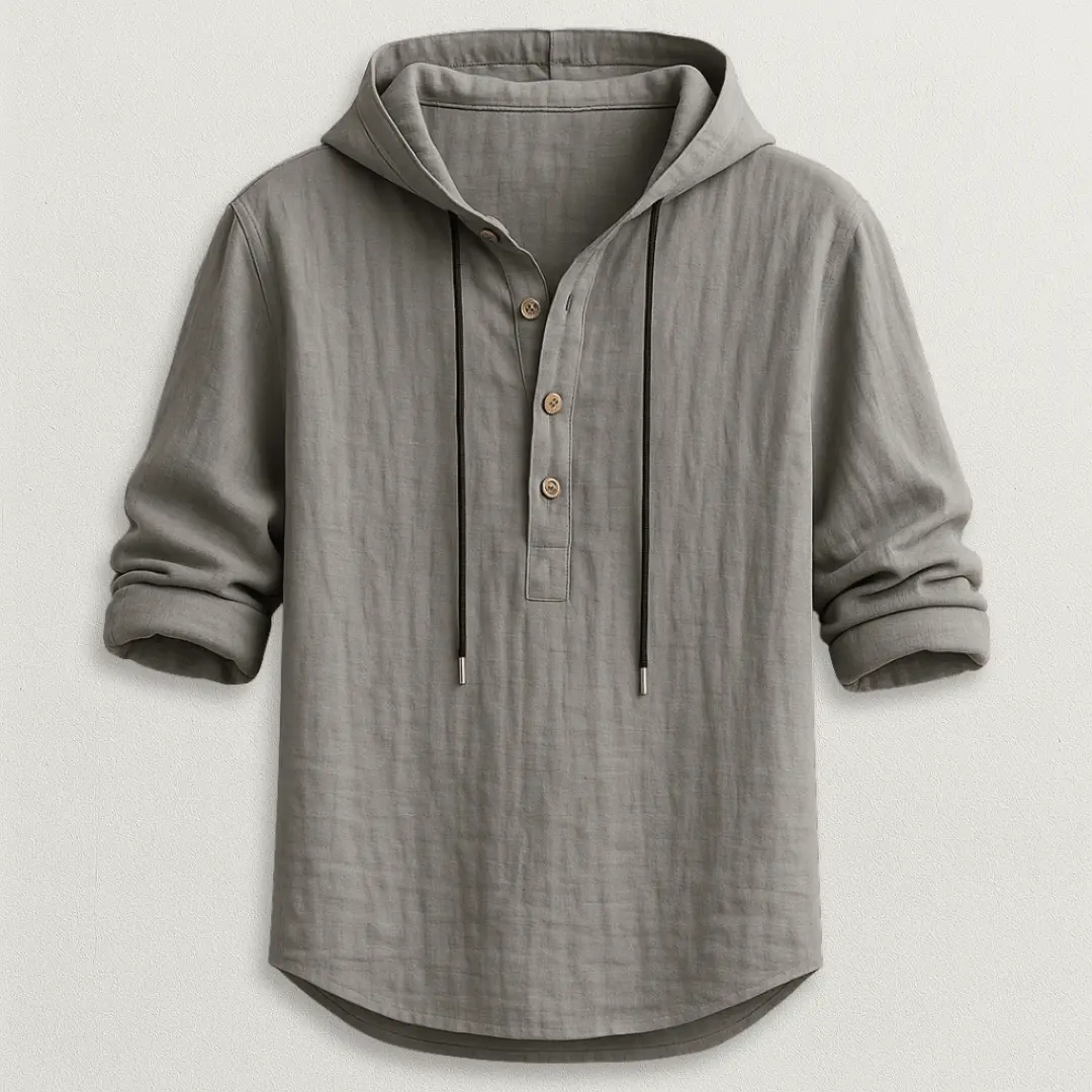 Crispín | Marcus Linen Hoodie Shirt - Image 7