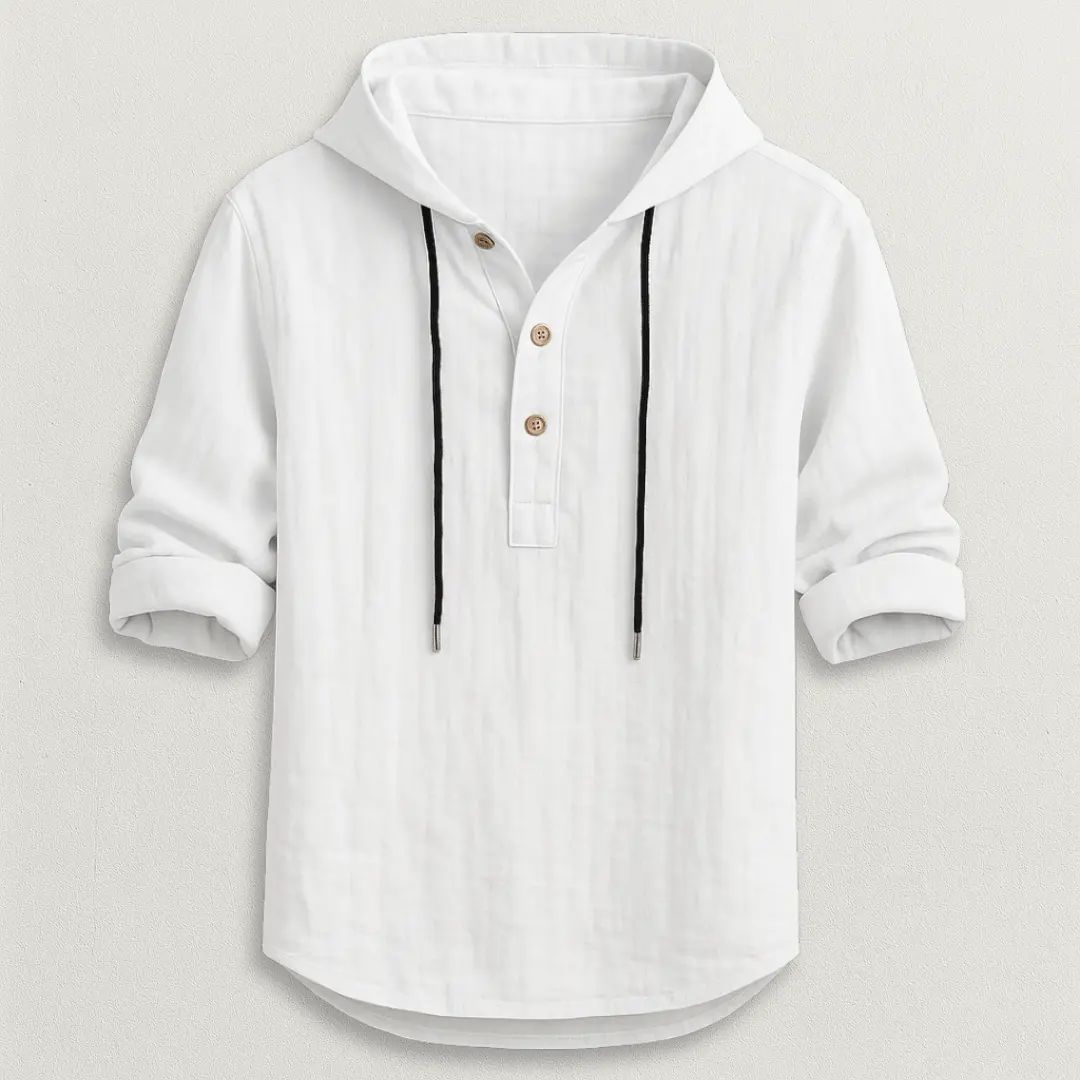Crispín | Marcus Linen Hoodie Shirt - Image 9