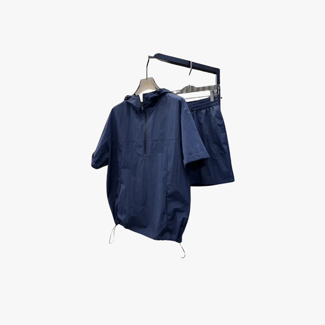 Crispin | Men's Lightweight Hooded Short Set – Sporty, Minimal & Breathable - Image 4