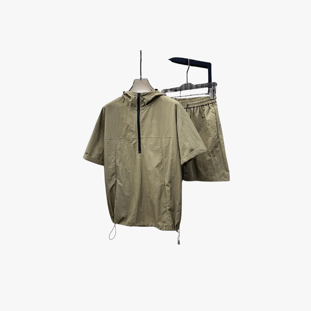 Crispin | Men's Lightweight Hooded Short Set – Sporty, Minimal & Breathable - Image 5