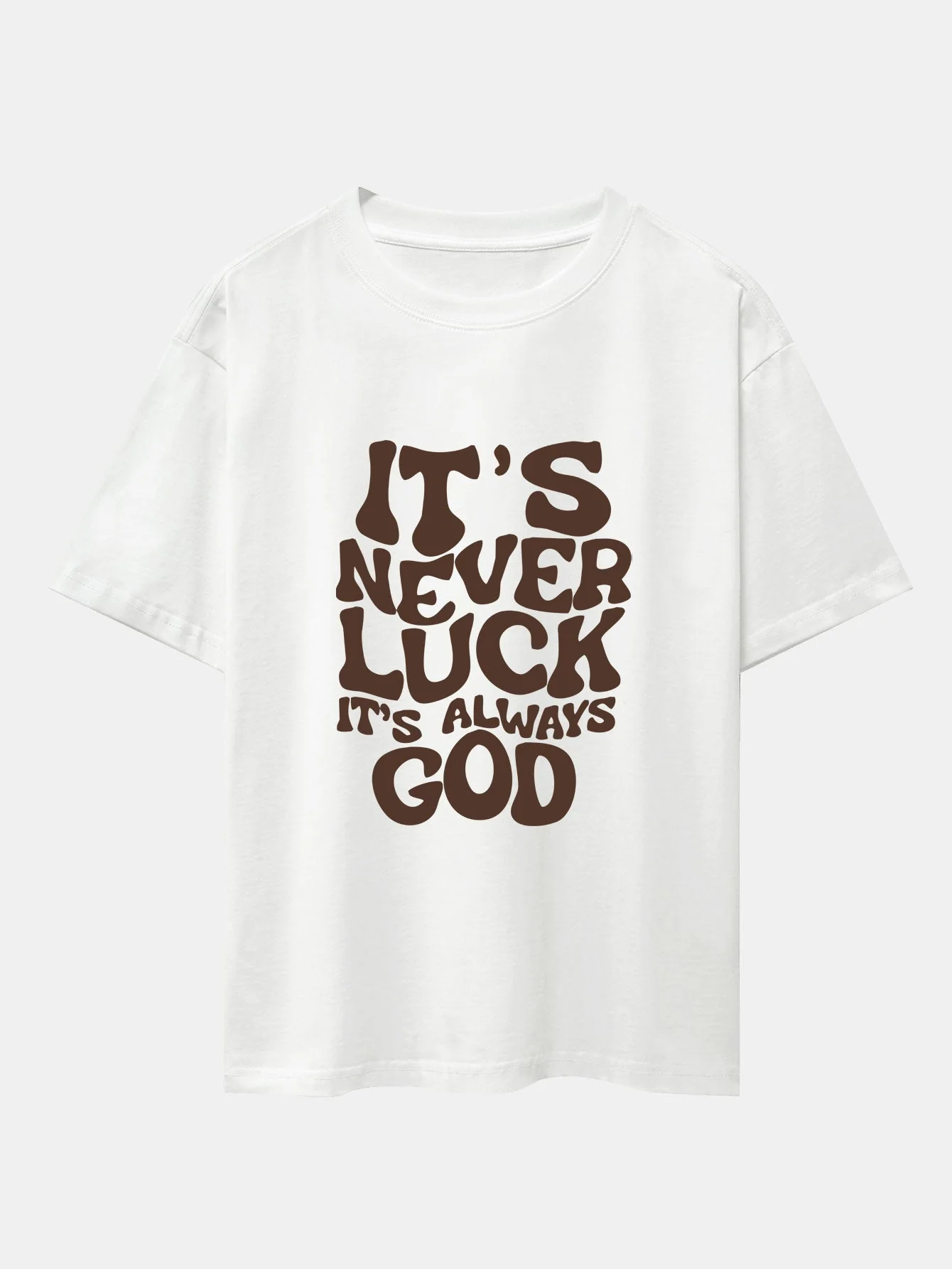 Cristóbal® | God Slogan Print Drop Shoulder Oversize T-Shirt & Drawstring Corduroy Shorts - Image 5