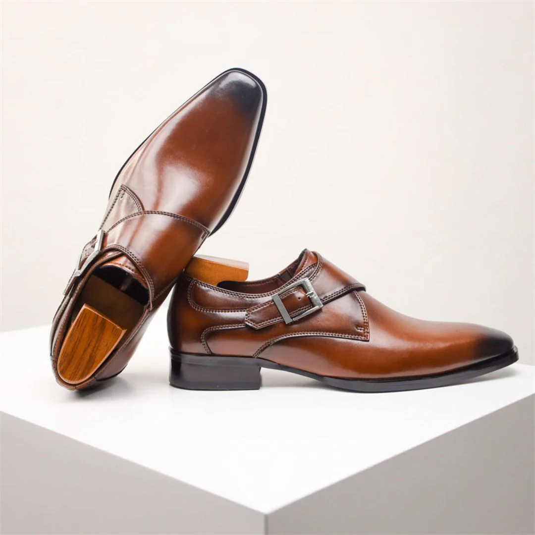 Crosby | Emiliano Classic Buckle Dress Shoes - Image 10