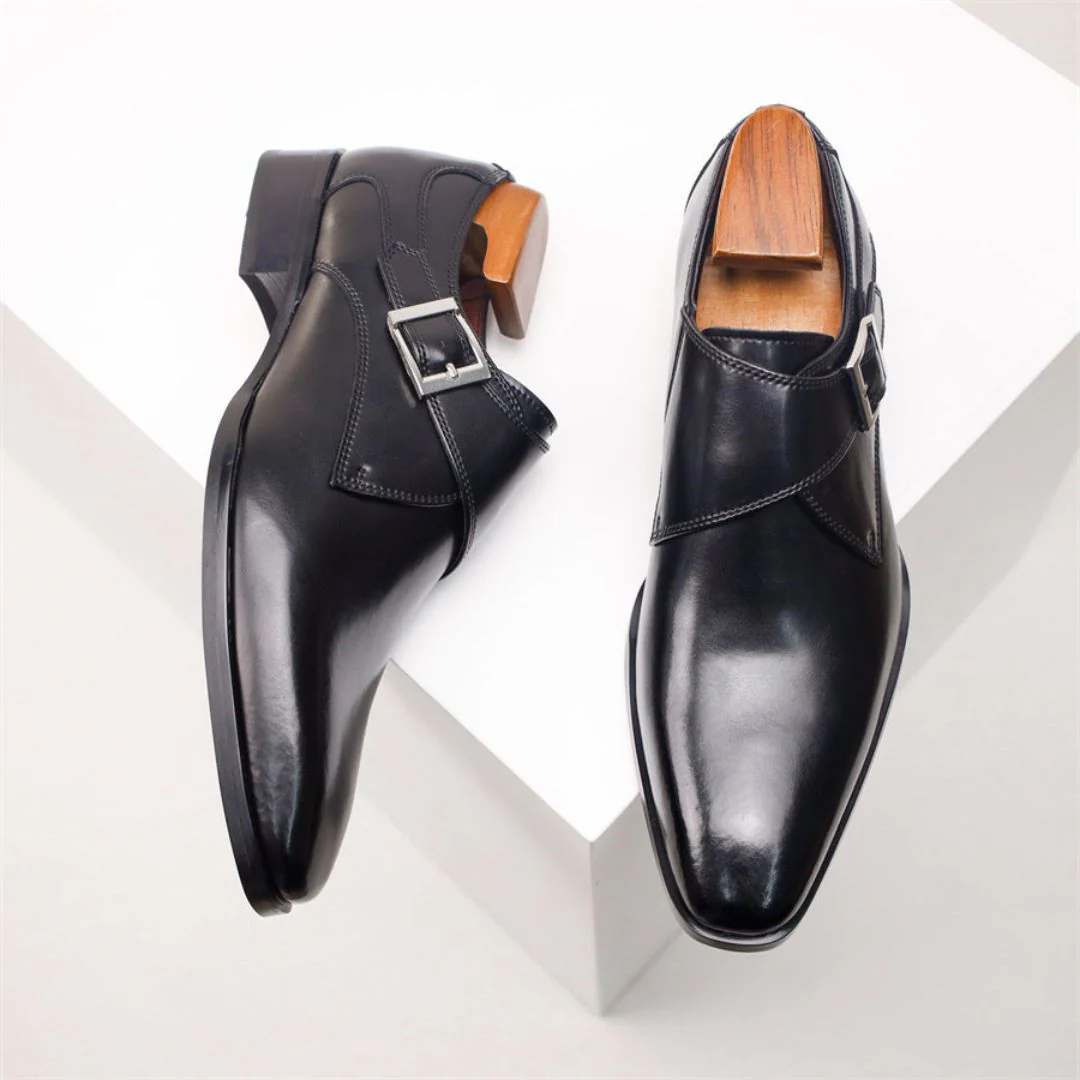 Crosby | Emiliano Classic Buckle Dress Shoes - Image 4