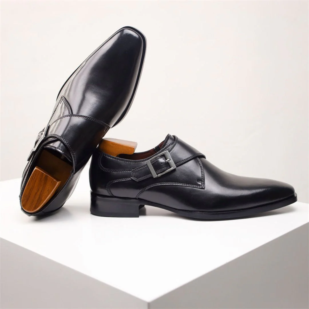 Crosby | Emiliano Classic Buckle Dress Shoes - Image 5