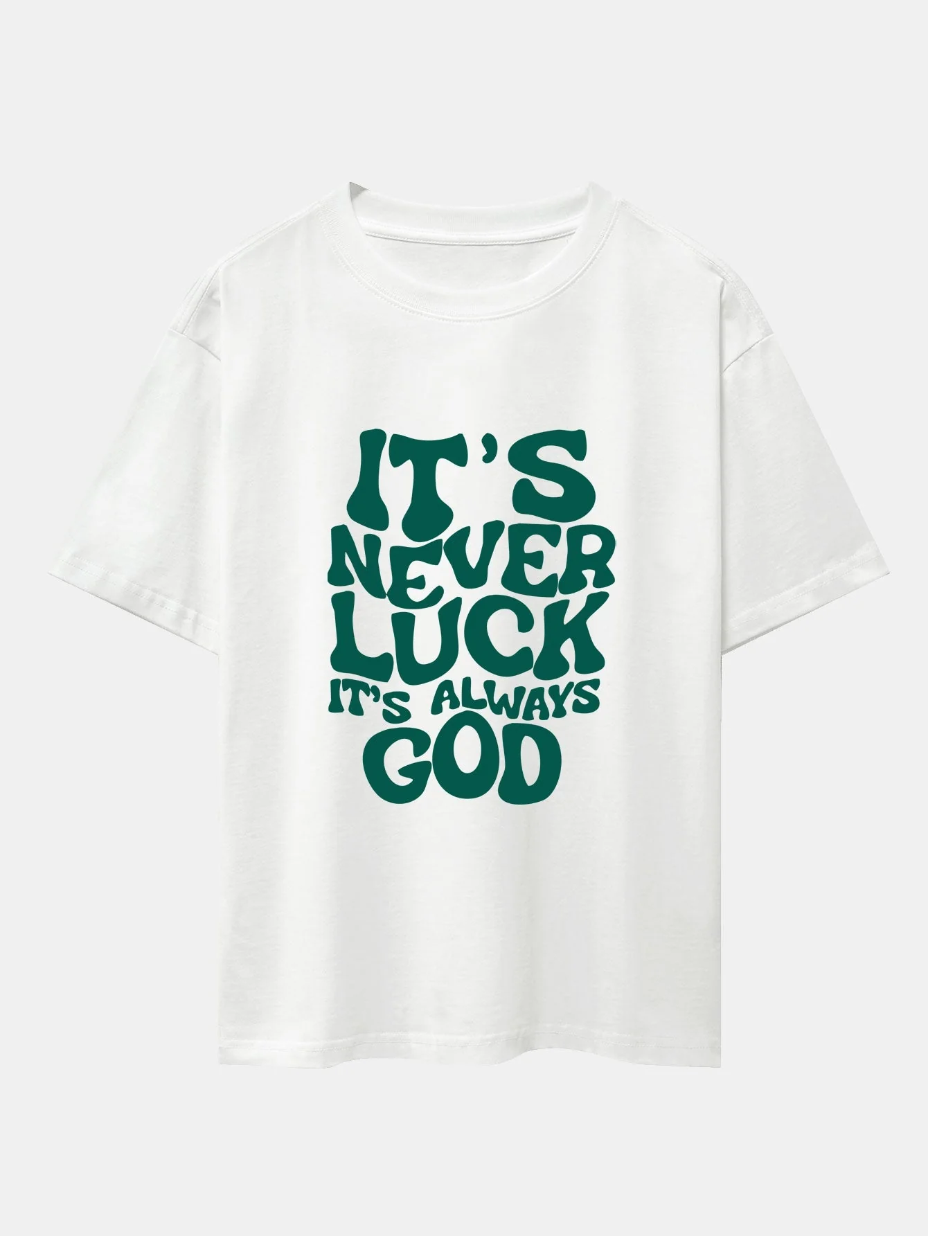 Cruz® | God Slogan Print Drop Shoulder Oversize T-Shirt & Drawstring Corduroy Shorts - Image 5