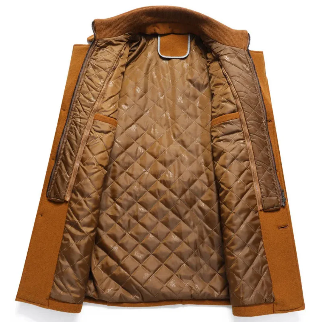 Cruz | Camden Quilted Cashmere Overcoat - Image 3