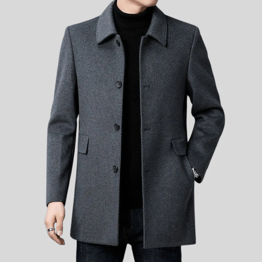 Cuauhtémoc | Timeless single-breasted coat in a classic cut - Image 2