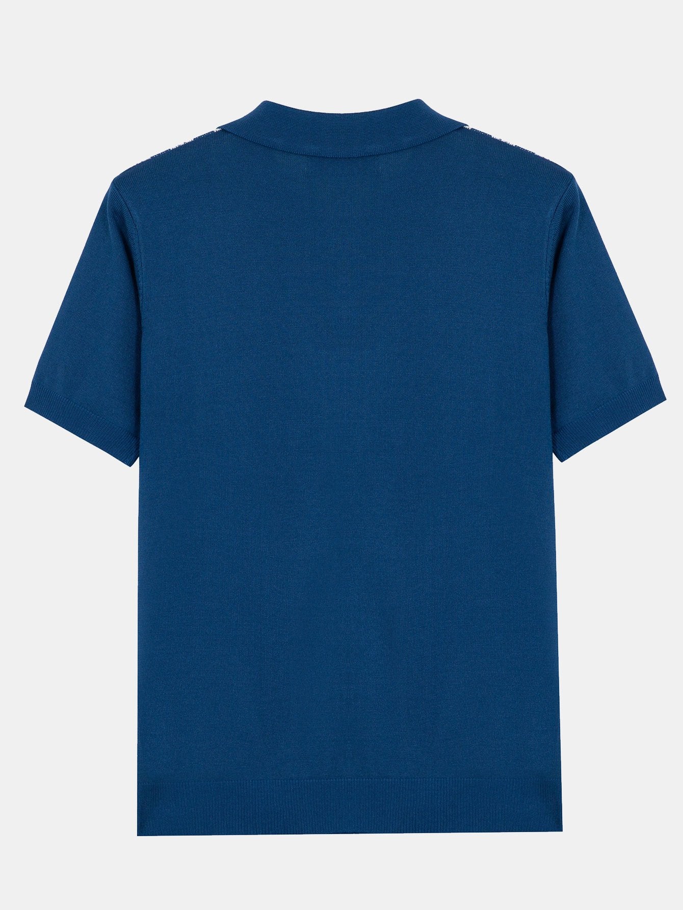 Cuno® | Striped Short Sleeve Sweater Polo - Image 5