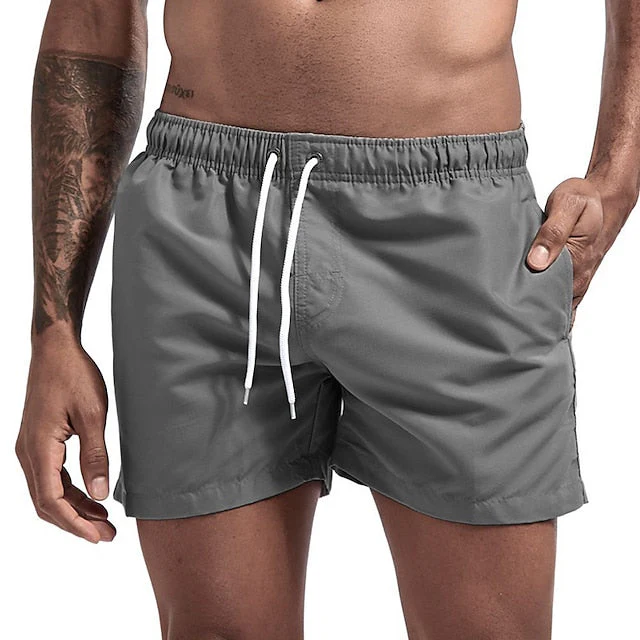 Cygnus® | Solid Color Drawstring Beach Shorts - Image 10