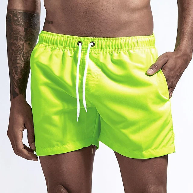 Cygnus® | Solid Color Drawstring Beach Shorts - Image 12
