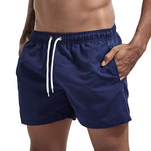 Cygnus® | Solid Color Drawstring Beach Shorts - Image 13