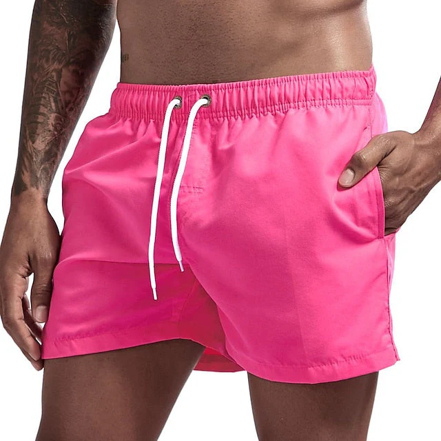 Cygnus® | Solid Color Drawstring Beach Shorts - Image 5