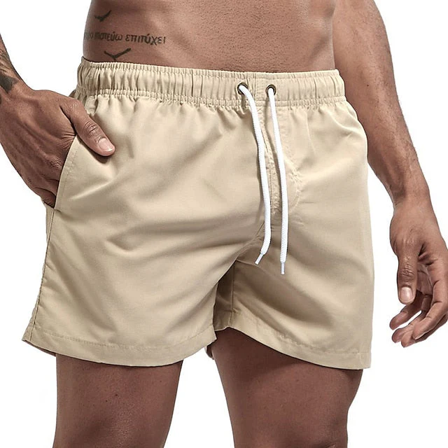 Cygnus® | Solid Color Drawstring Beach Shorts - Image 7