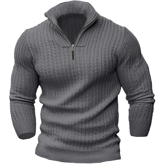 Cyriacus® | Trendy Sweater With Zipper For Men - Image 4