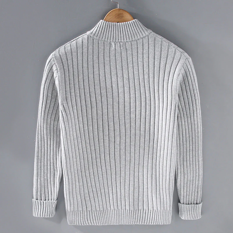 Cyrus® | Comfortable Rib Knitted Men's Sweater - Image 6