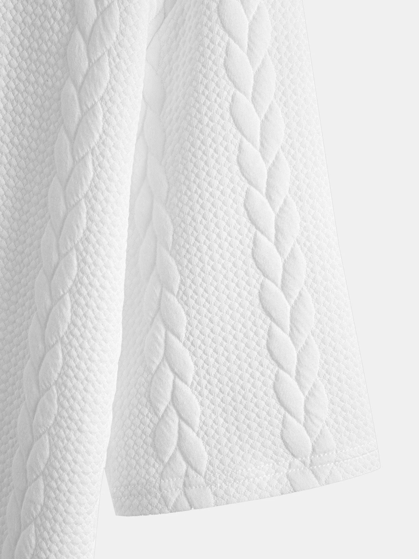 Cyrus® | Relax Fit Mid-Length Sleeve Twist Jacquard T-Shirt & Shorts - Image 20