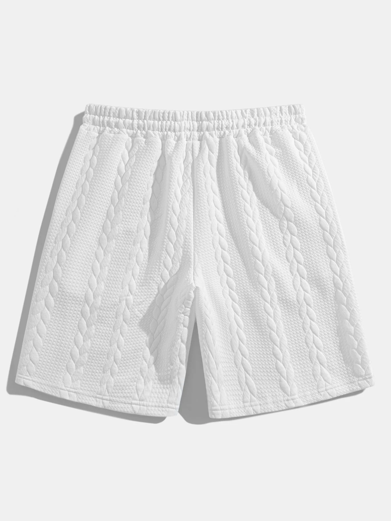 Cyrus® | Relax Fit Mid-Length Sleeve Twist Jacquard T-Shirt & Shorts - Image 8