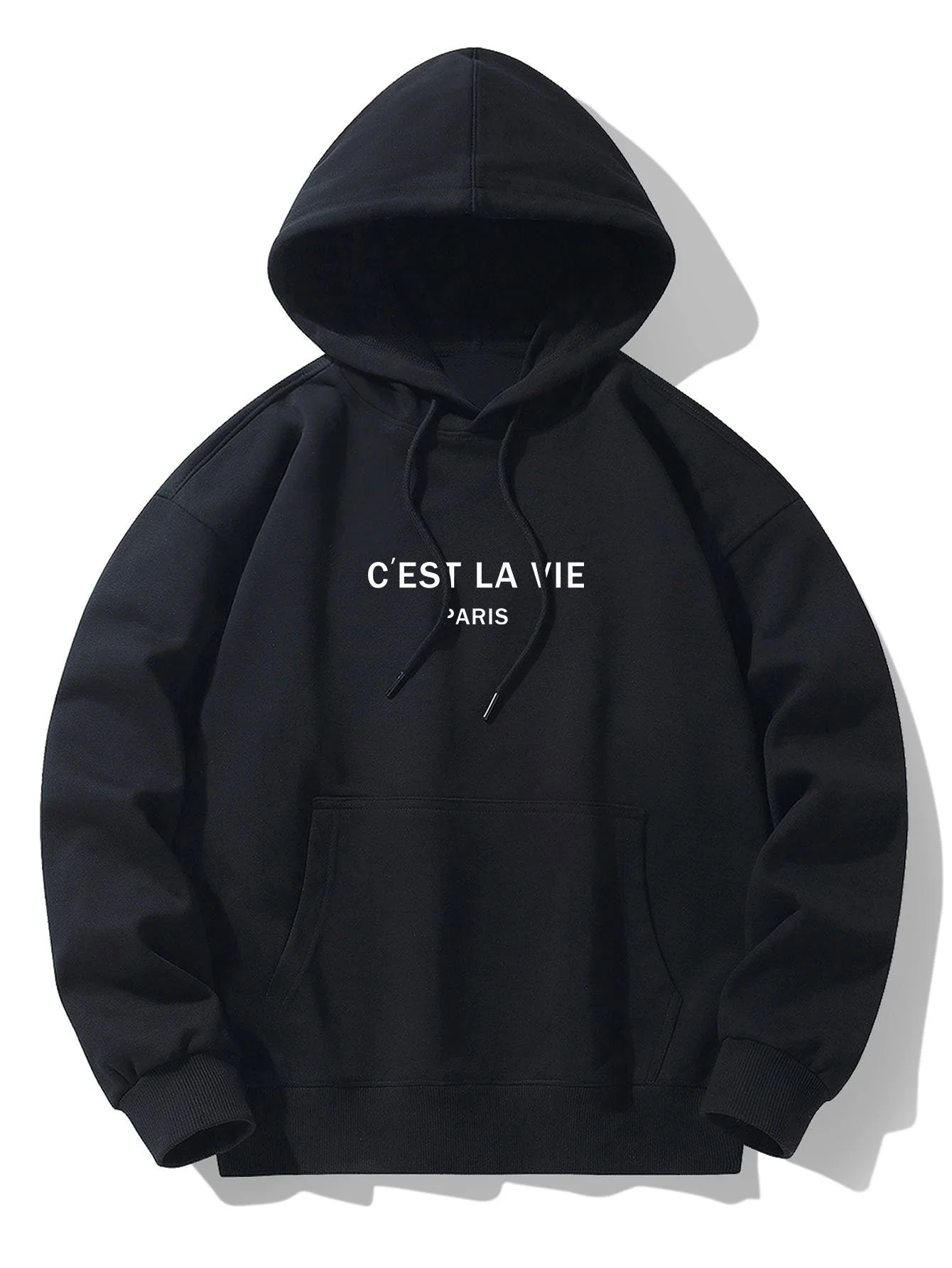 Cyrus | Paris Print Cotton Blend Hoodie - Image 10