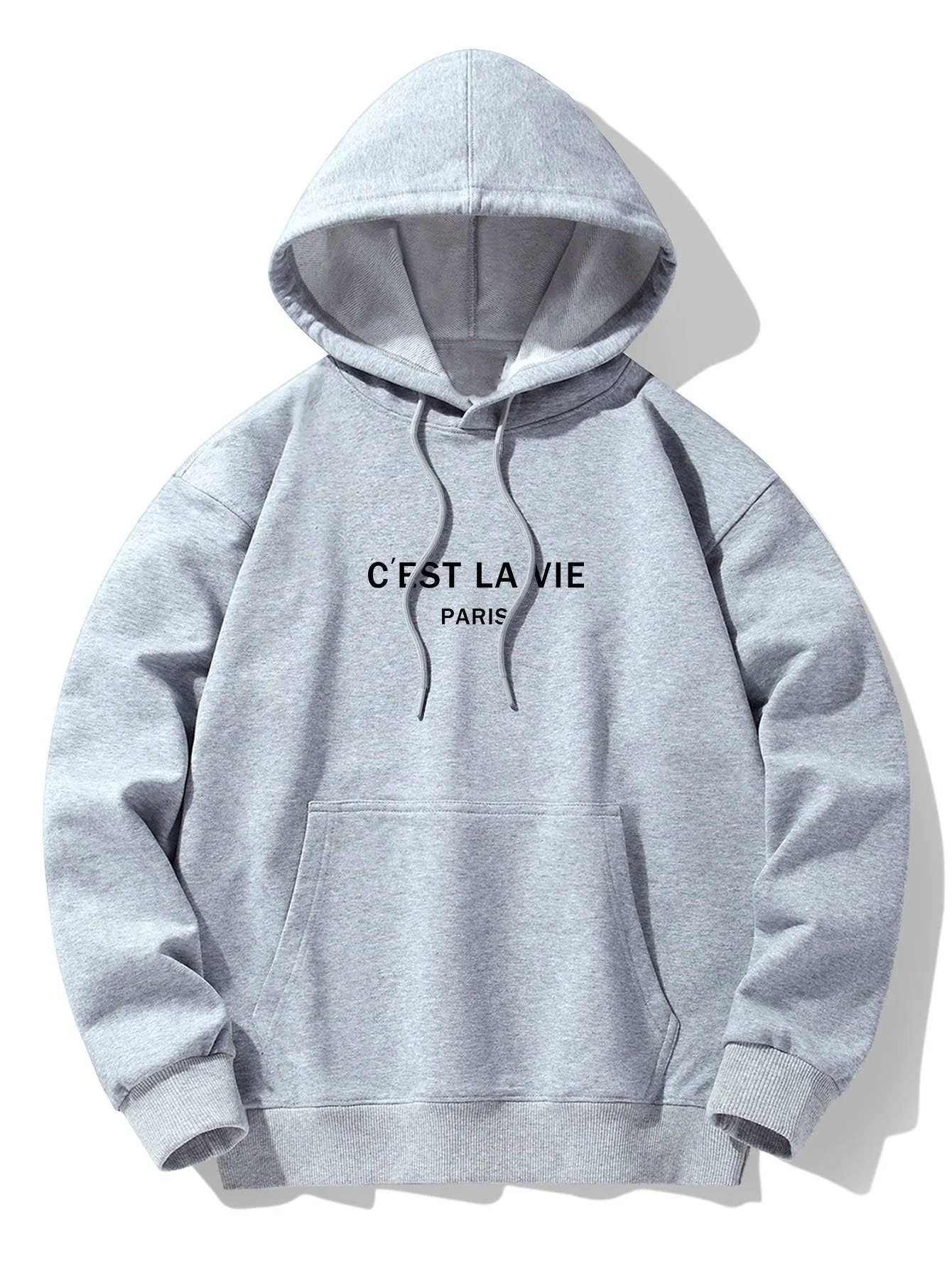Cyrus | Paris Print Cotton Blend Hoodie - Image 13